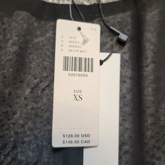 BB Dakota Anthropologie Jacket Duster Womens Gray Serpentine Snake Print NEW - Picture 9 of 12